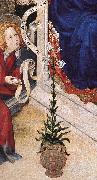 BROEDERLAM, Melchior The Annunciation (detail)  ff oil painting artist
